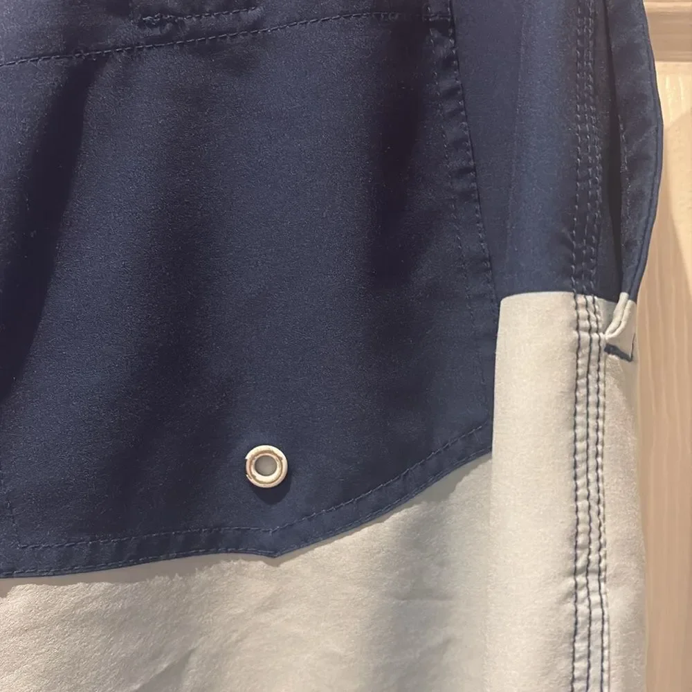 American Eagle Outfitters Blue and Gray Board Shorts SZ Xlarge